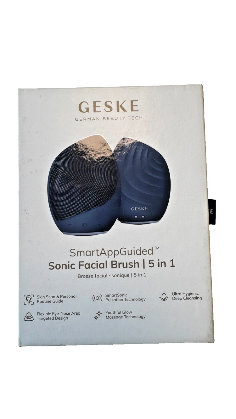 GESKE Sonic Facial Brush 5 in 1 Blue Sealed NIB